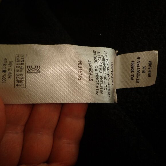 Patagonia Women's Better Sweater 1/4 Zip Fleece L Black Stand Collar - Picture 12 of 14